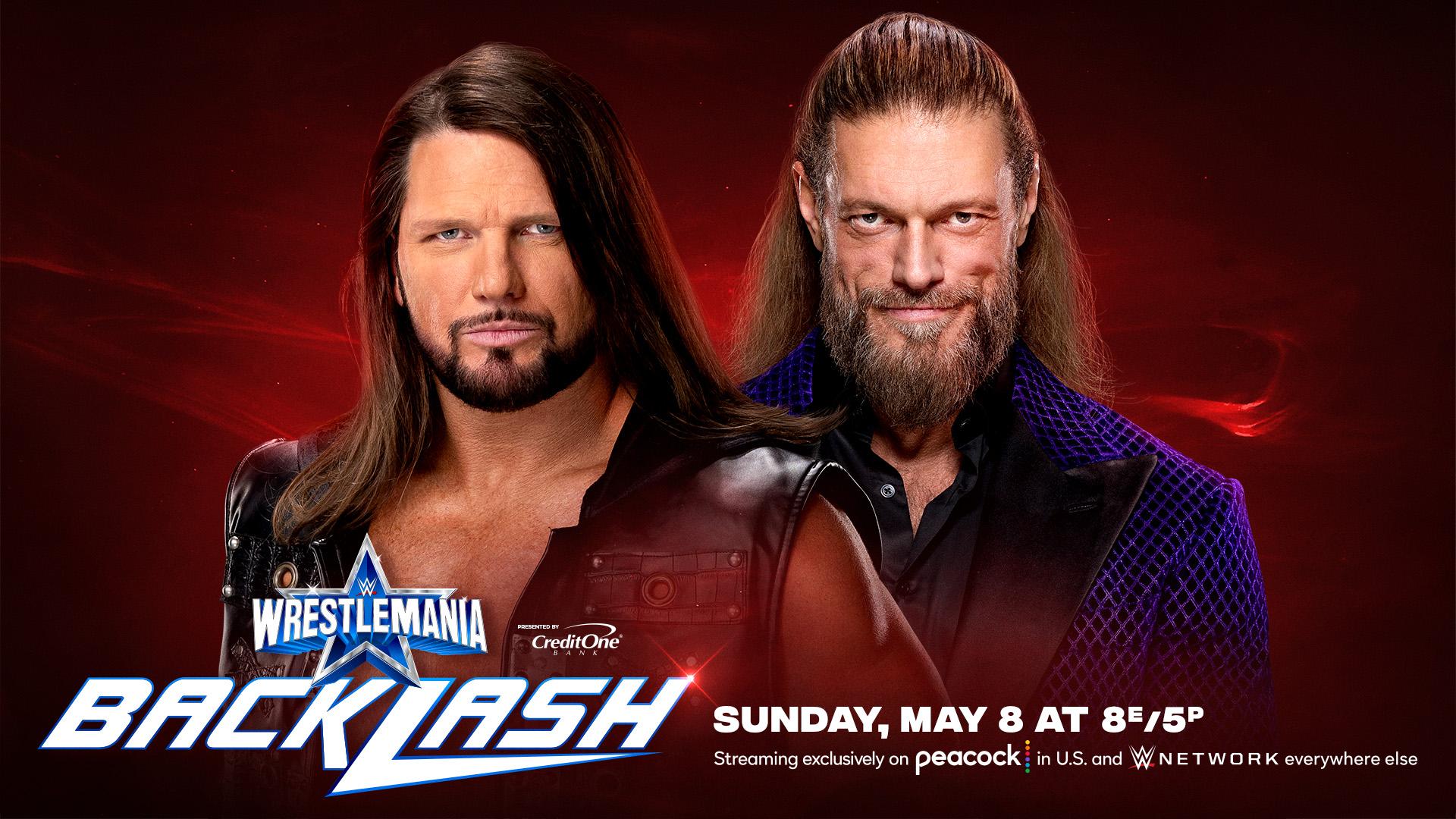 AJ STYLES VS EDGE AT WRESTLEMANIA BACKLASH