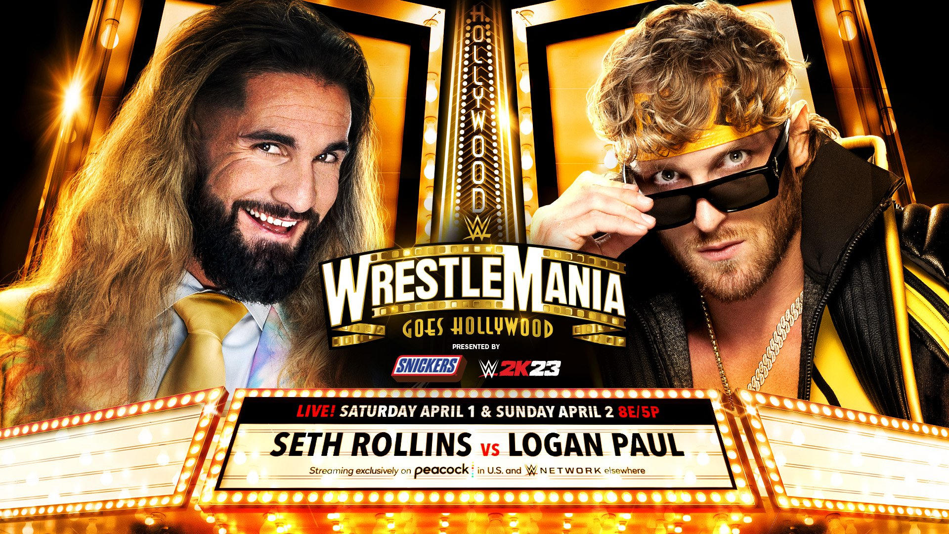 Seth Rollins vs Logan Paul at WrestleMania 39