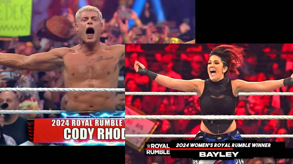 Cody Rhodes wins the Men's 2024 Royal Rumble while Bayley won the Women's Royal Rumble